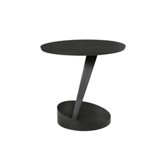 Ethnicraft Oblic Oak Side Table — Solid Oak Accent Table, Compact Bedside & Sofa End Table