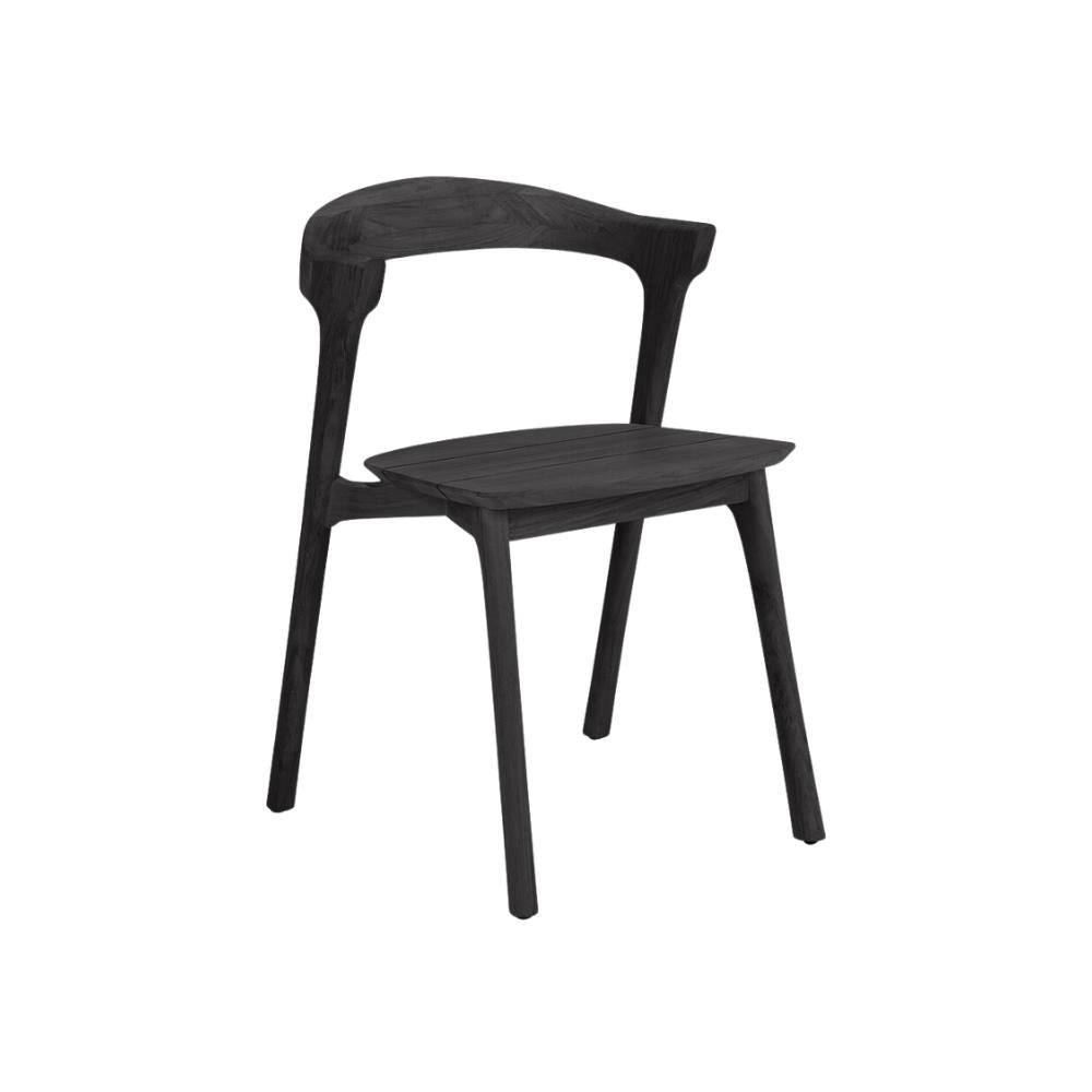 Ethnicraft Bok Outdoor Dining Chair – Teak Outdoor Chair with Arched Back & Stackable Design