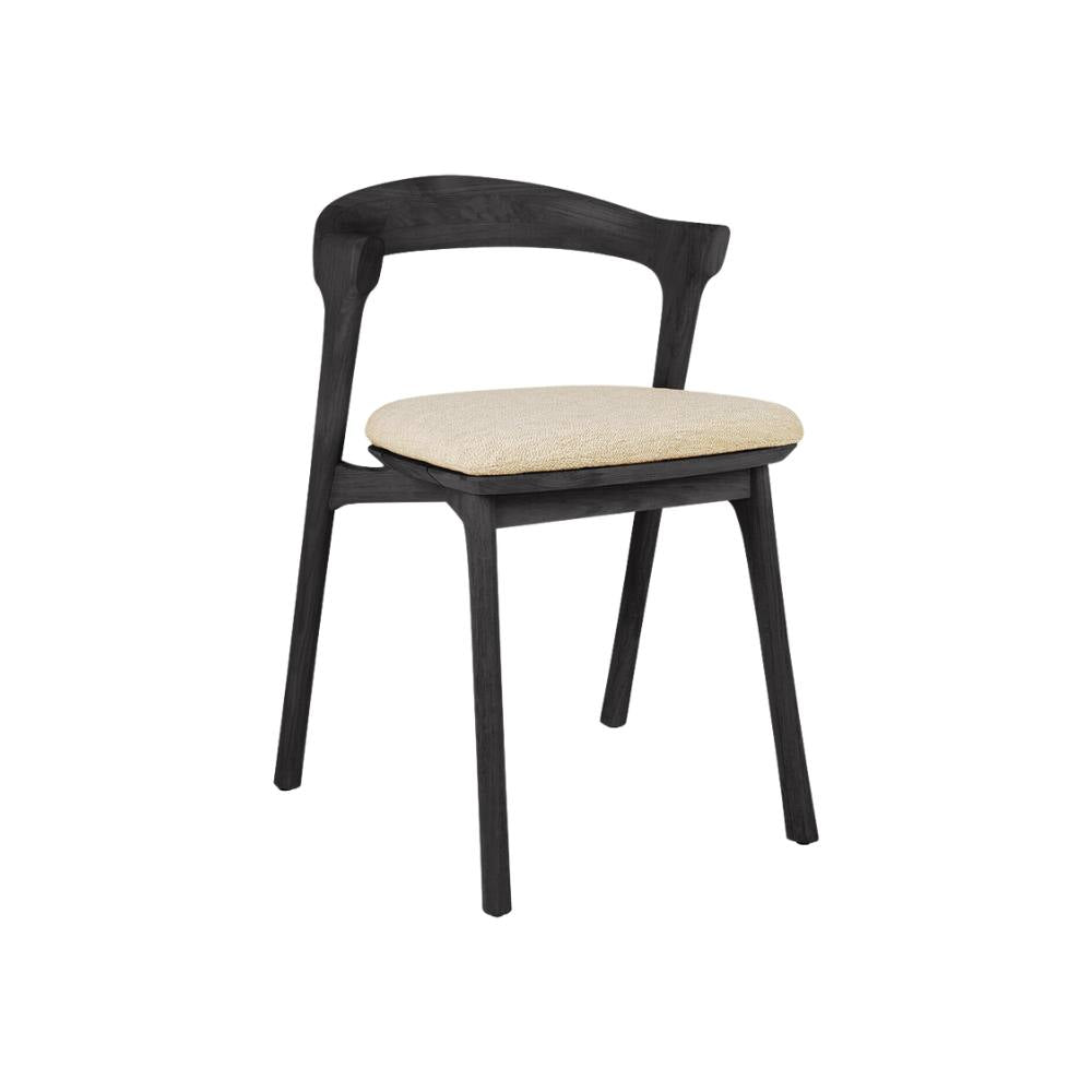 Ethnicraft Bok Outdoor Dining Chair – Teak Outdoor Chair with Arched Back & Stackable Design