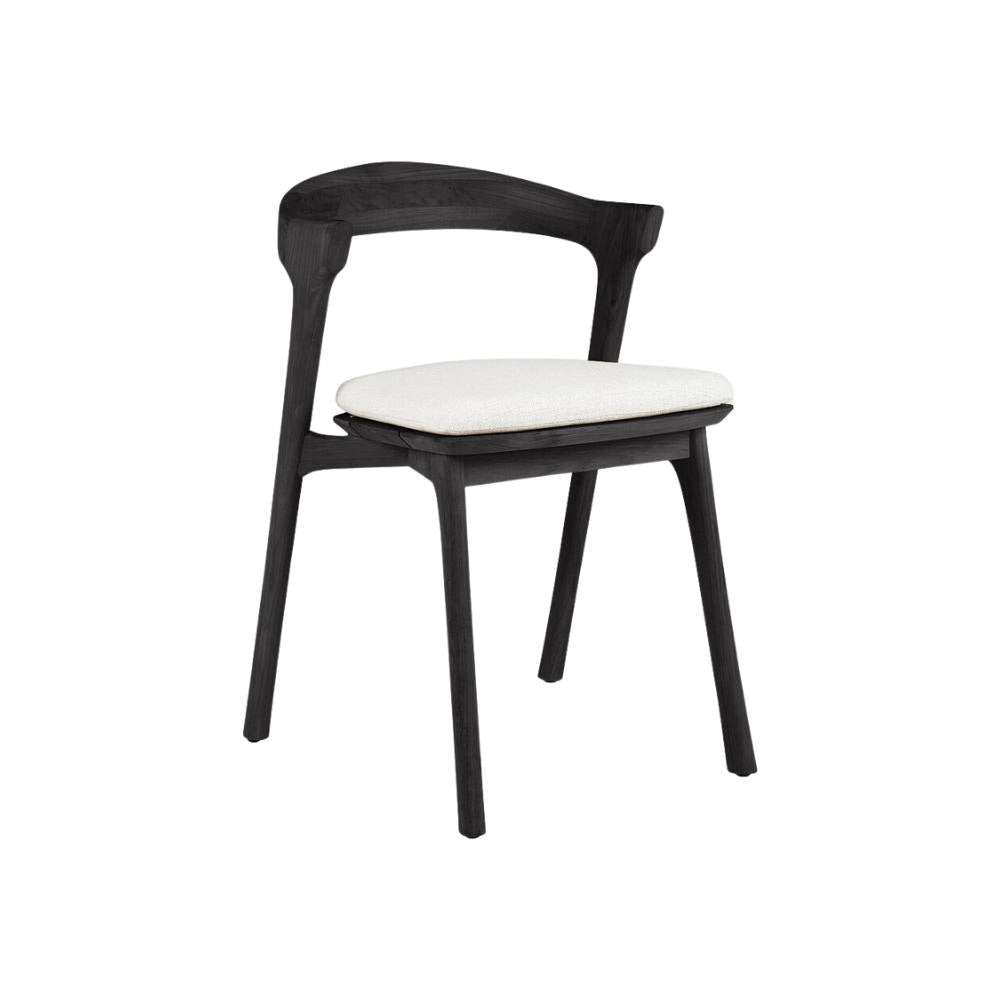 Ethnicraft Bok Outdoor Dining Chair – Teak Outdoor Chair with Arched Back & Stackable Design