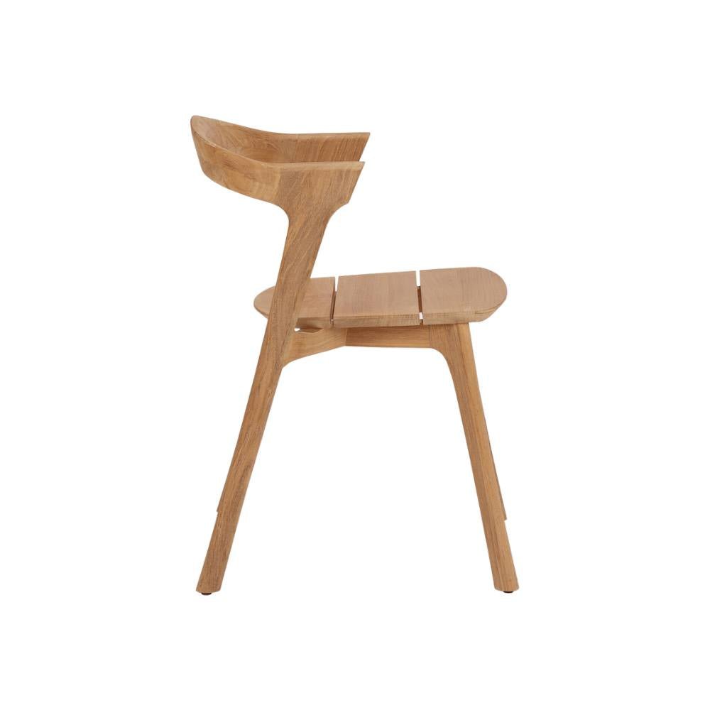 Ethnicraft Bok Outdoor Dining Chair – Teak Outdoor Chair with Arched Back & Stackable Design