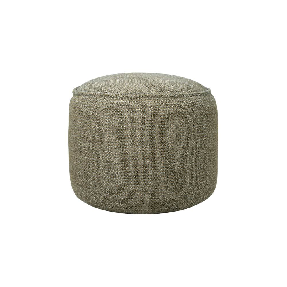 Ethnicraft Donut Outdoor Pouf – Upholstered Round Outdoor Pouf with Comfortable Cushion