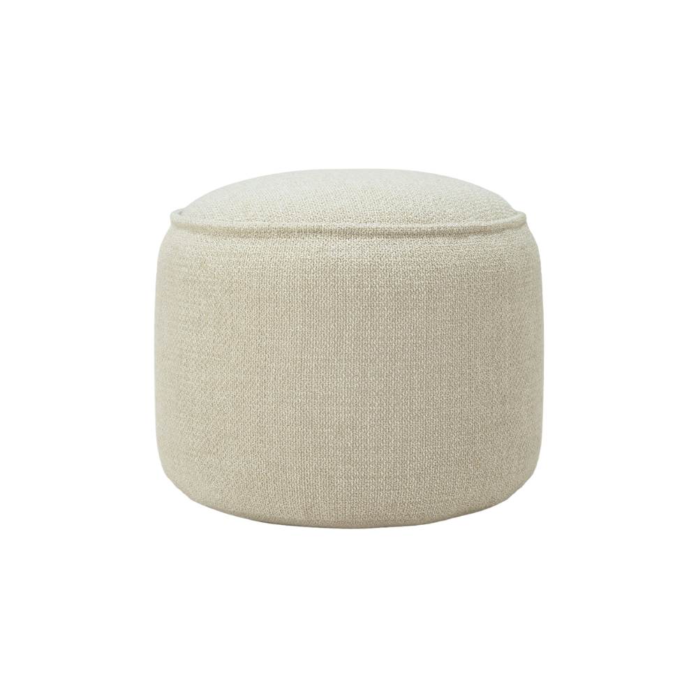 Ethnicraft Donut Outdoor Pouf – Upholstered Round Outdoor Pouf with Comfortable Cushion