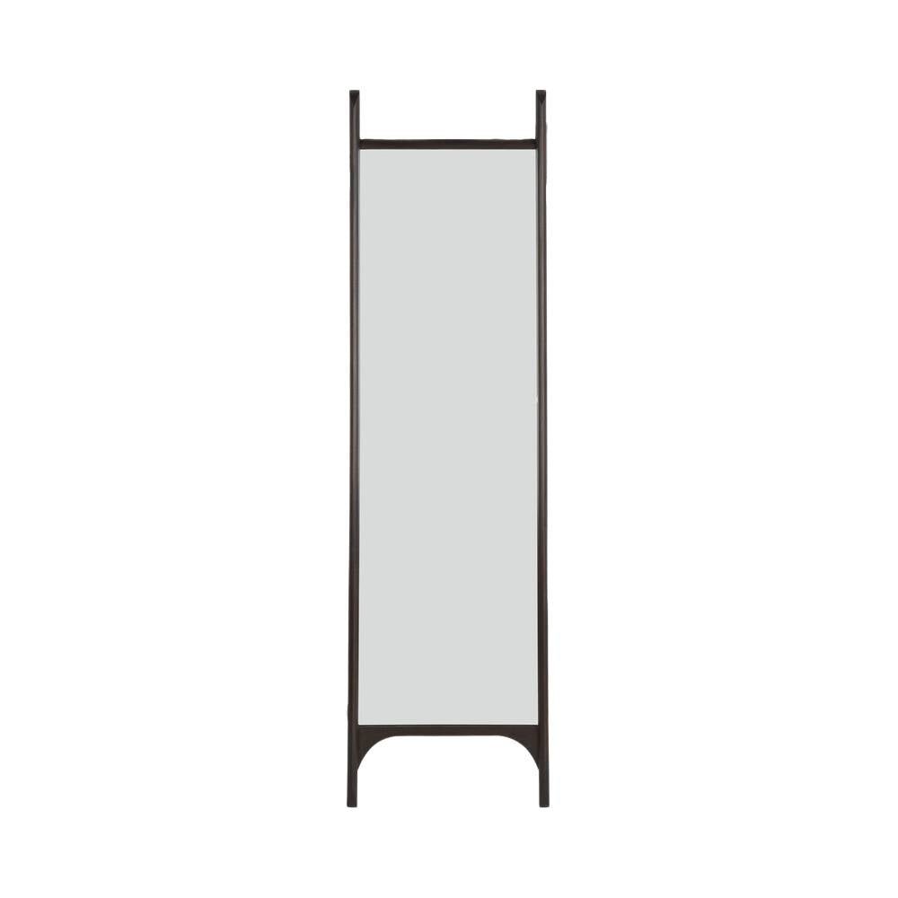 Ethnicraft PI Floor Mirror – Full-Length Wooden Floor Mirror with Sculpted Curved Frame