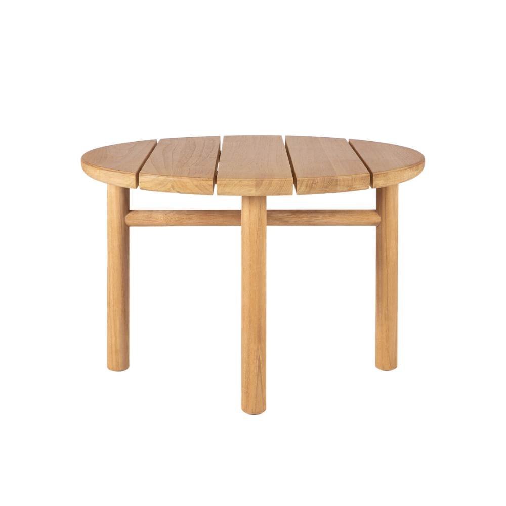 Ethnicraft Quatro Outdoor Coffee Table – Teak Outdoor Coffee Table with Four-Leg Sculptural Design
