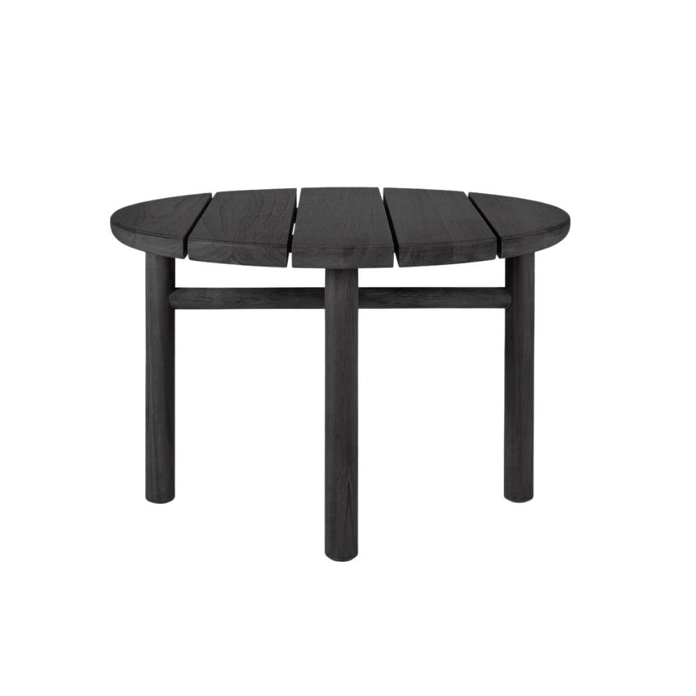 Ethnicraft Quatro Outdoor Coffee Table – Teak Outdoor Coffee Table with Four-Leg Sculptural Design