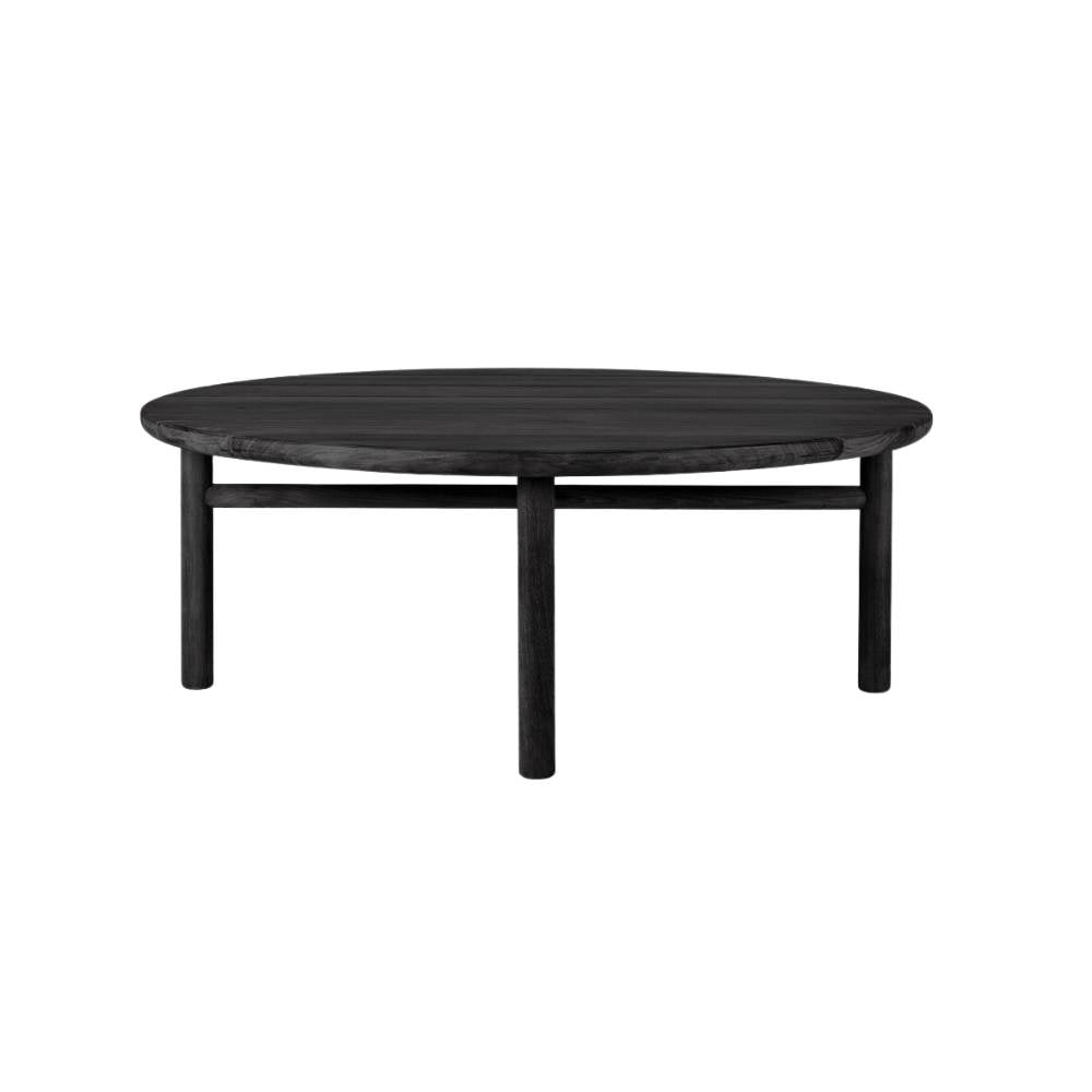 Ethnicraft Quatro Outdoor Coffee Table – Teak Outdoor Coffee Table with Four-Leg Sculptural Design