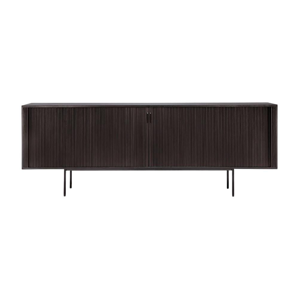Ethnicraft Roller Max Sideboard – Textured Wooden Sideboard with Layered Roller-Style Pattern