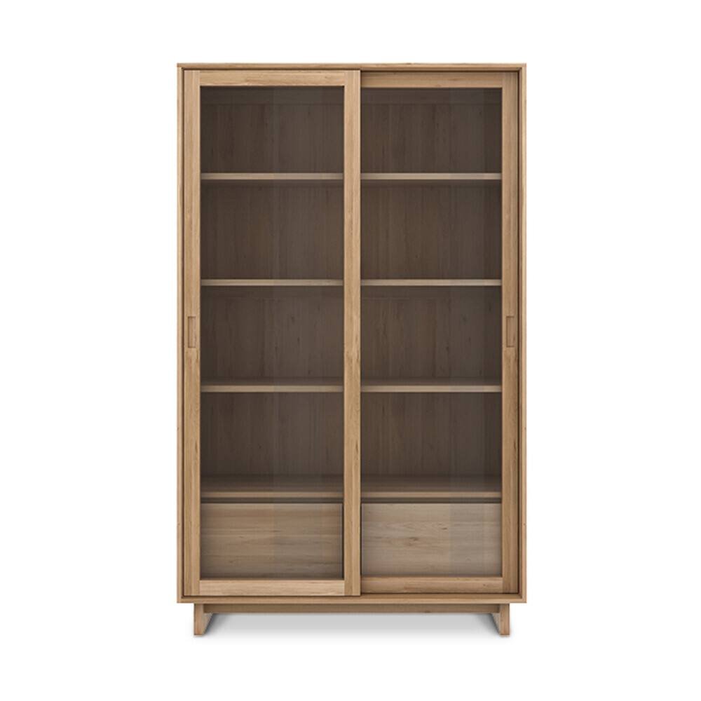 Ethnicraft Wave Cupboard Oak – Sculptural Oak Cupboard With Soft Wave-Edge Doors & Elegant Wood Grain