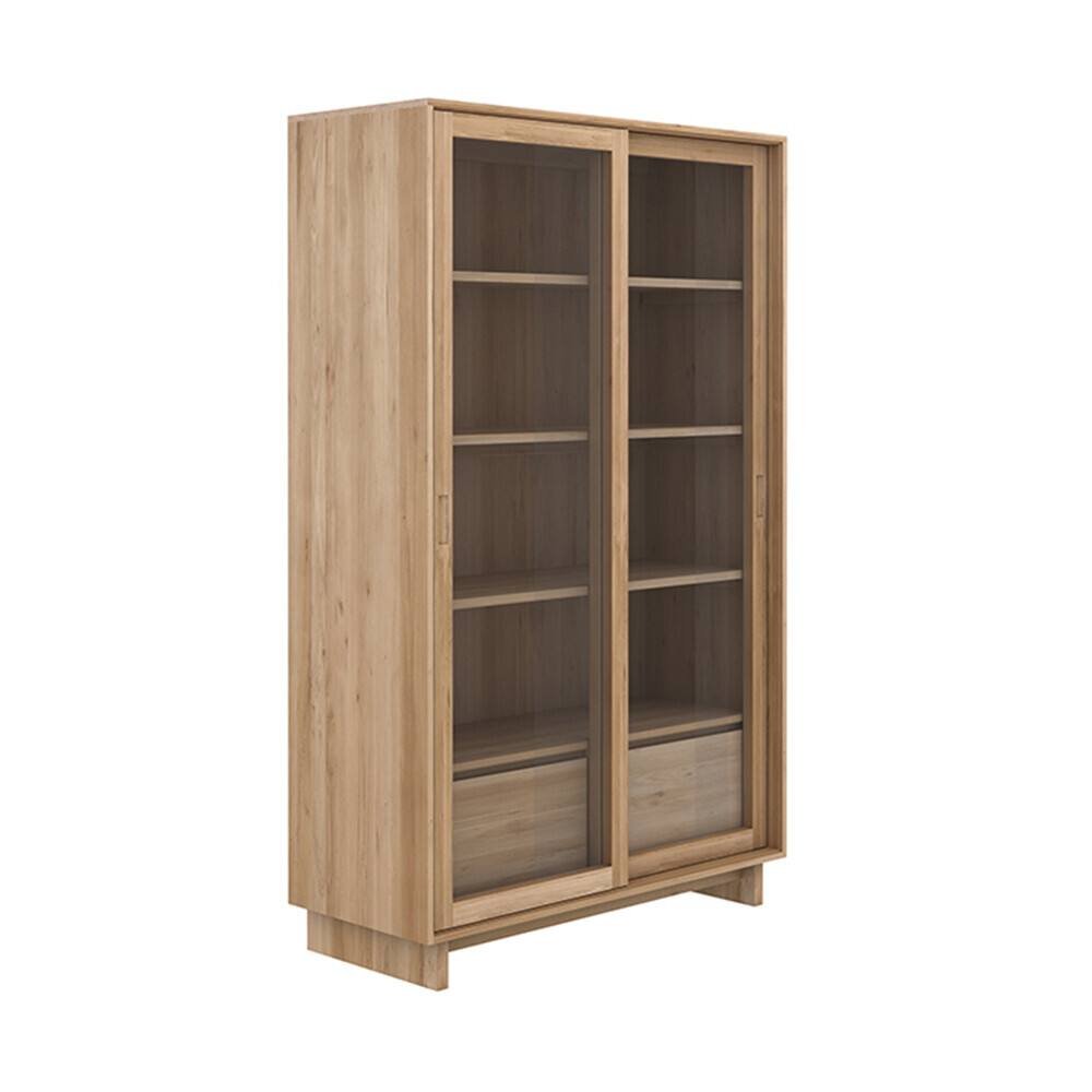 Ethnicraft Wave Cupboard Oak – Sculptural Oak Cupboard With Soft Wave-Edge Doors & Elegant Wood Grain