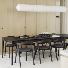 Ethnicraft Bok Rectangular Extendable Dining Table in Solid Oak or Teak