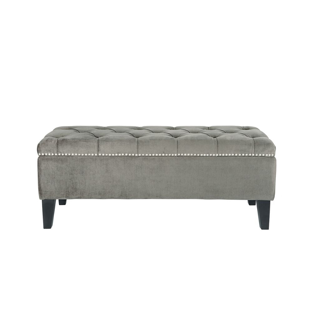 Anastasia Storage Bench - Dark Grey