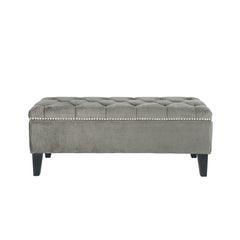 Anastasia Storage Bench - Dark Grey