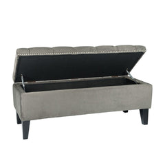 Anastasia Storage Bench - Dark Grey