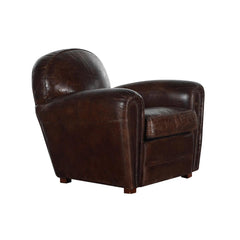 Flamant Burnham Leather Natural Foam Armchair