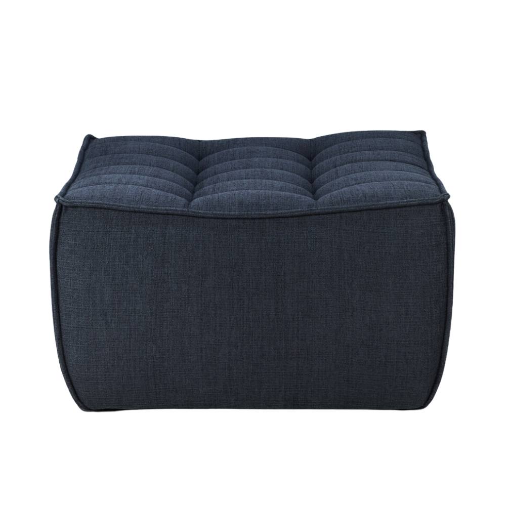Ethnicraft N701 Modular 1 to 3 Seater Sofa - Stain-Resistant Leather & Memory Foam Comfort - Graphite