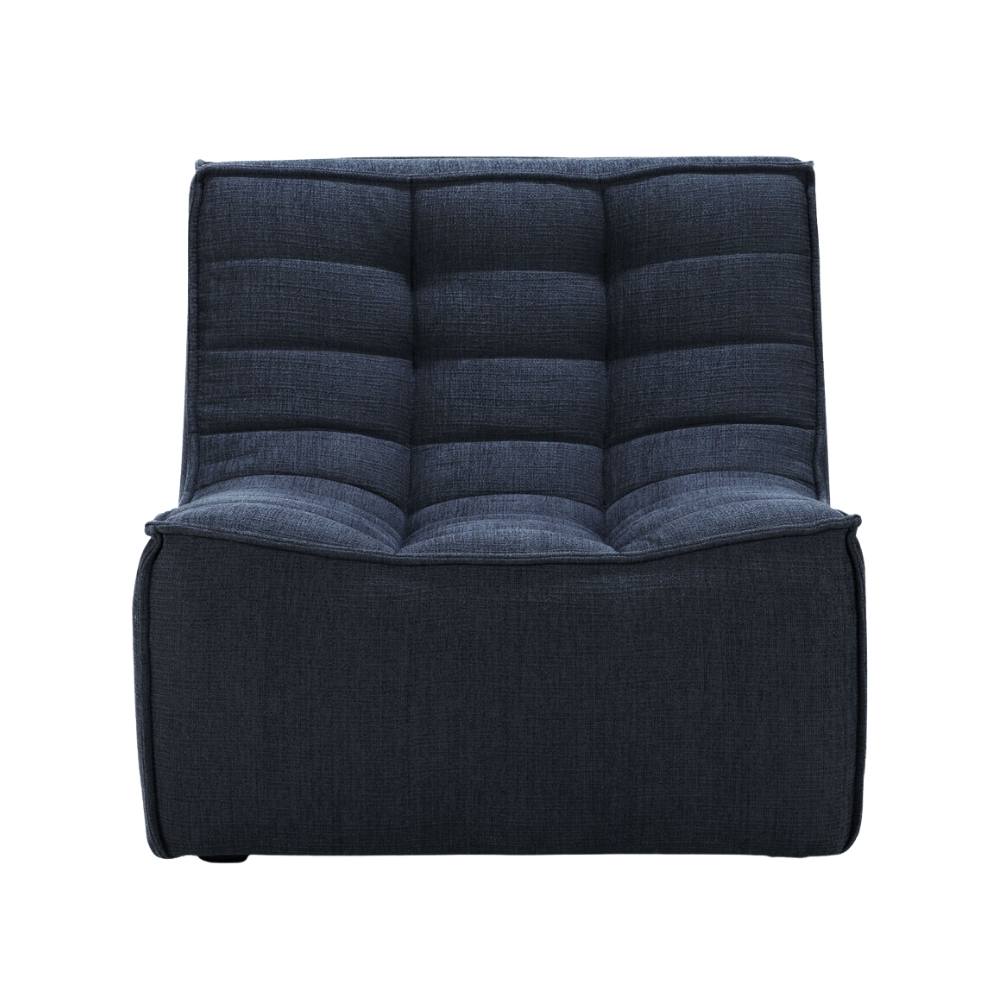 Ethnicraft N701 Modular 1 to 3 Seater Sofa - Stain-Resistant Leather & Memory Foam Comfort - Graphite