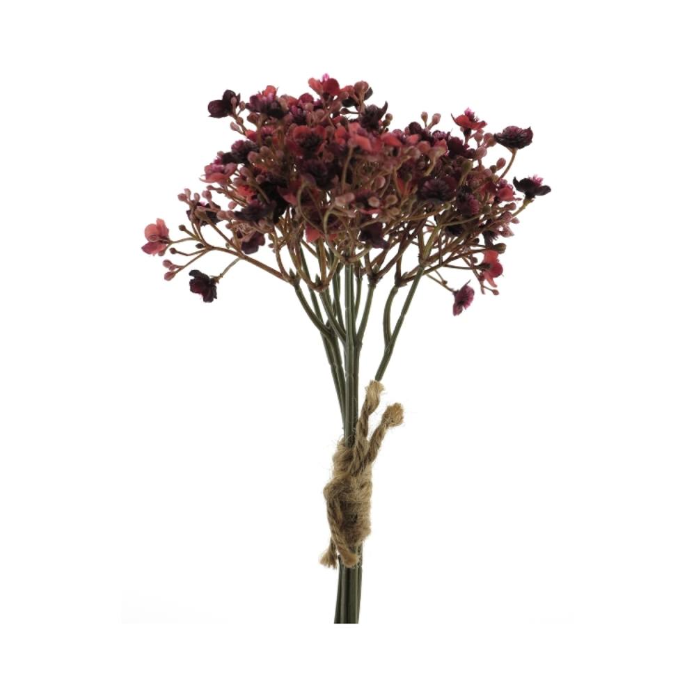 Faux Burgundy Gypsophila Bundle