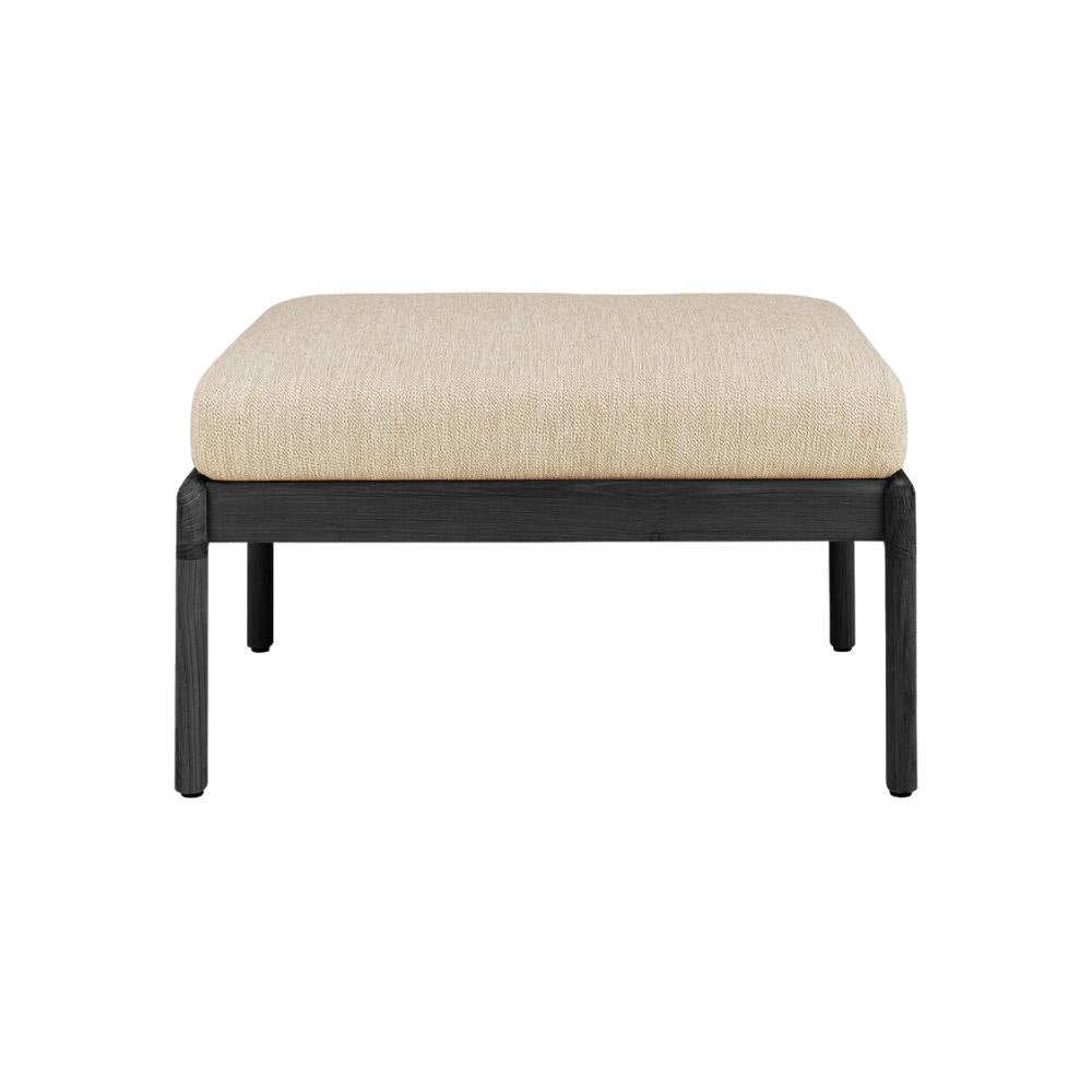 Ethnicraft Jack Outdoor Stool – Teak Outdoor Stool with Sculpted Curve & Robust Base