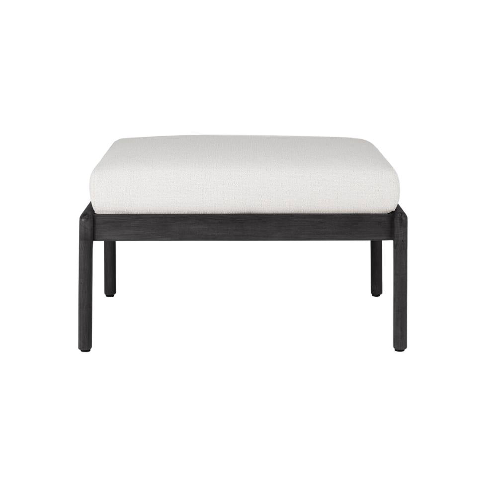 Ethnicraft Jack Outdoor Stool – Teak Outdoor Stool with Sculpted Curve & Robust Base