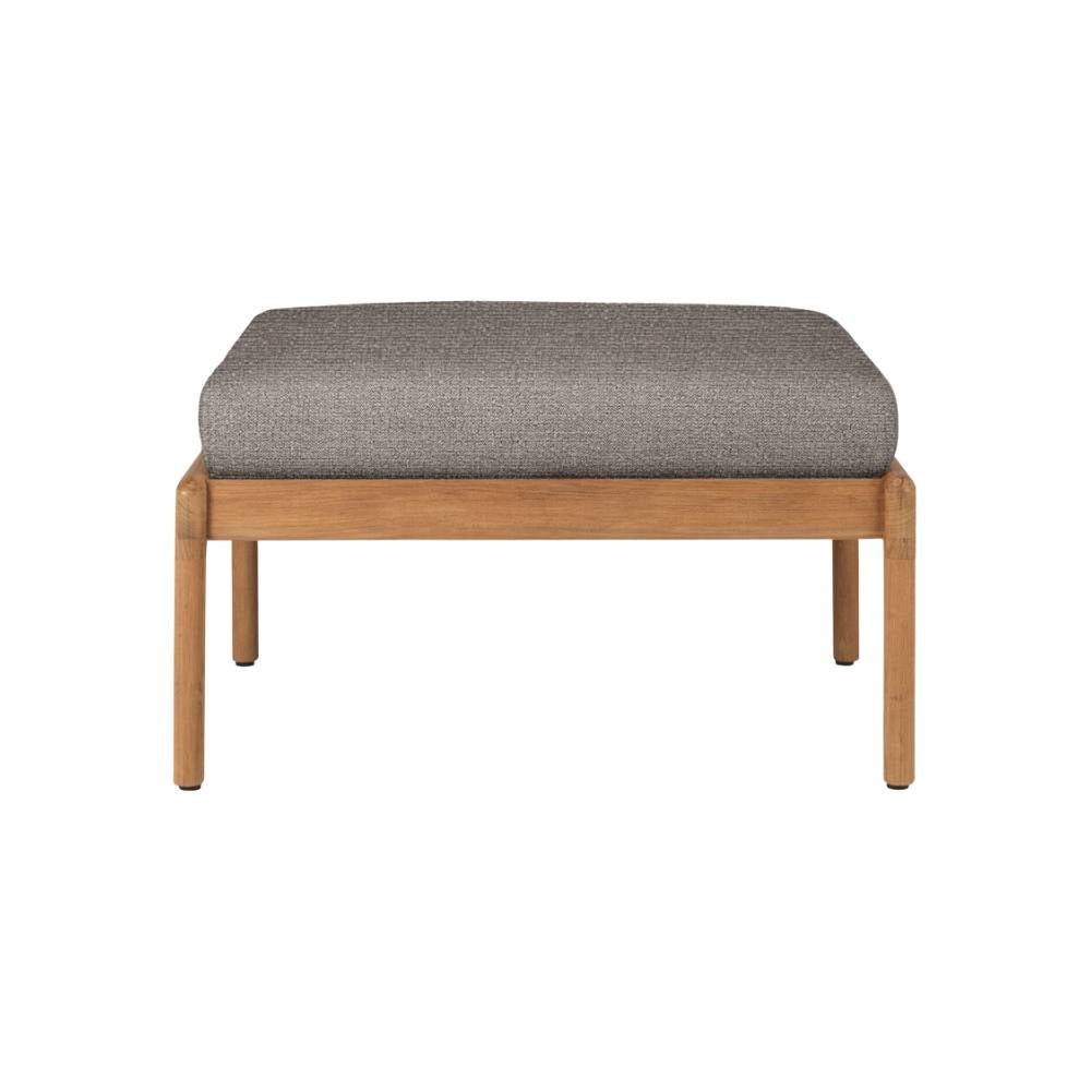 Ethnicraft Jack Outdoor Stool – Teak Outdoor Stool with Sculpted Curve & Robust Base