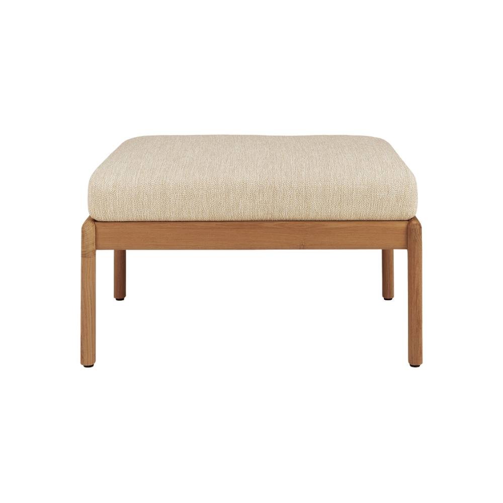 Ethnicraft Jack Outdoor Stool – Teak Outdoor Stool with Sculpted Curve & Robust Base