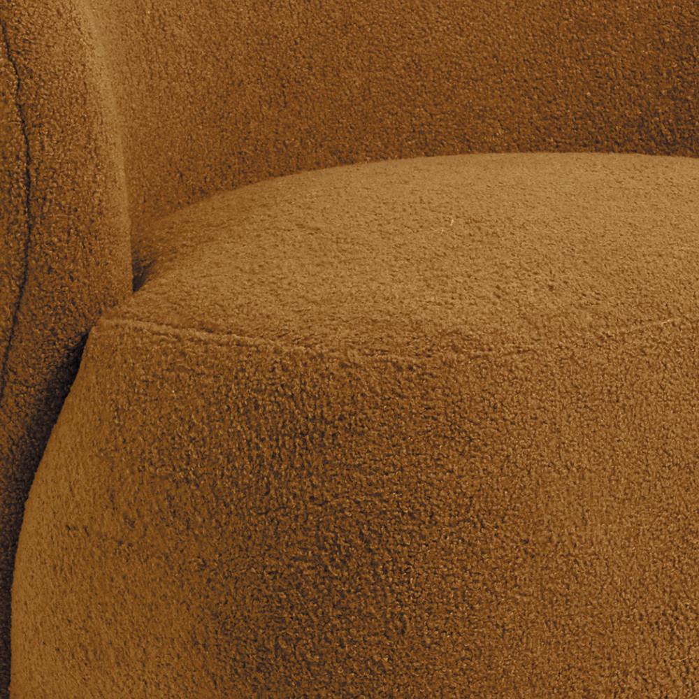 Blanc D'Ivoire Leo Swivel Fabric Natural Foam Armchair
