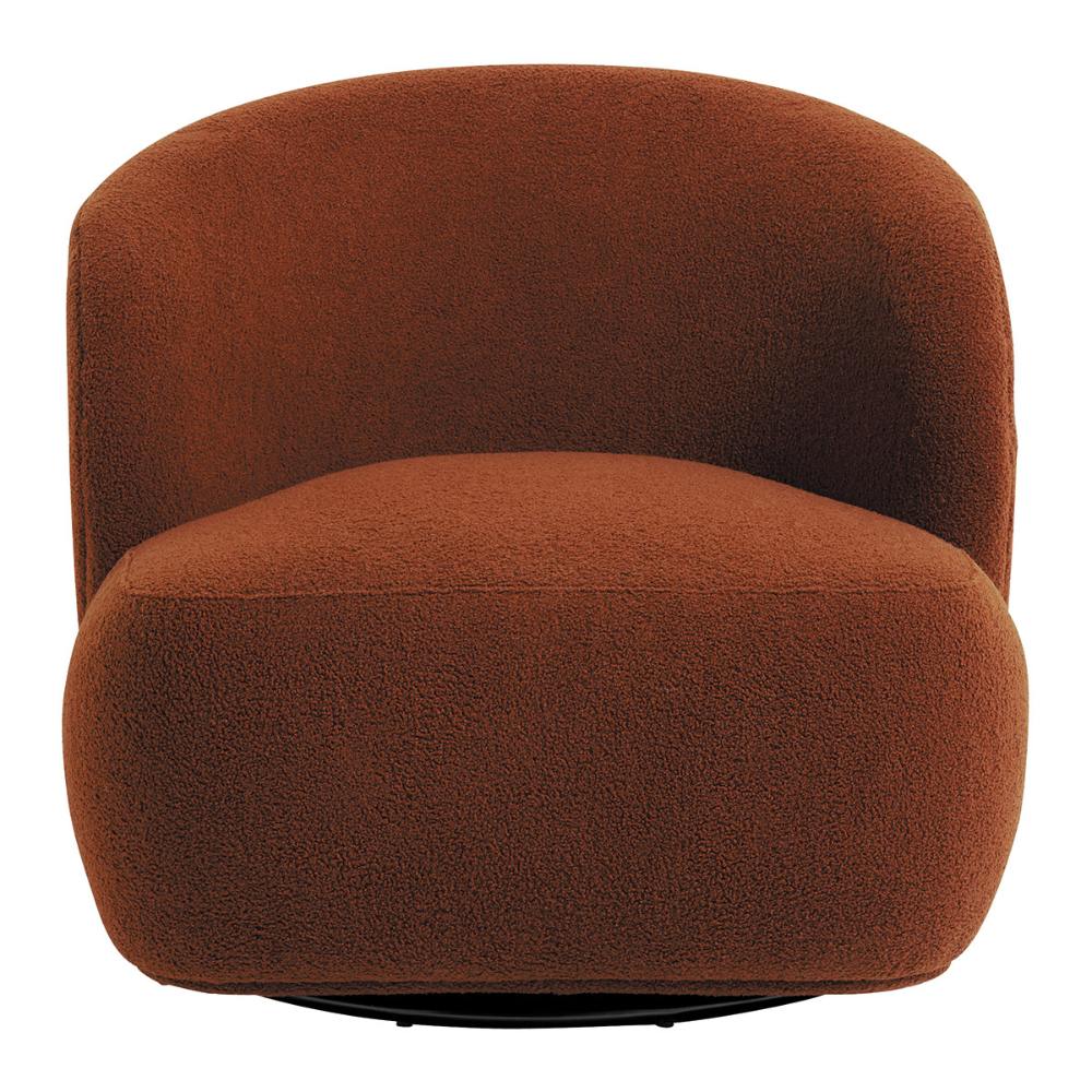 Blanc D'Ivoire Leo Swivel Fabric Natural Foam Armchair