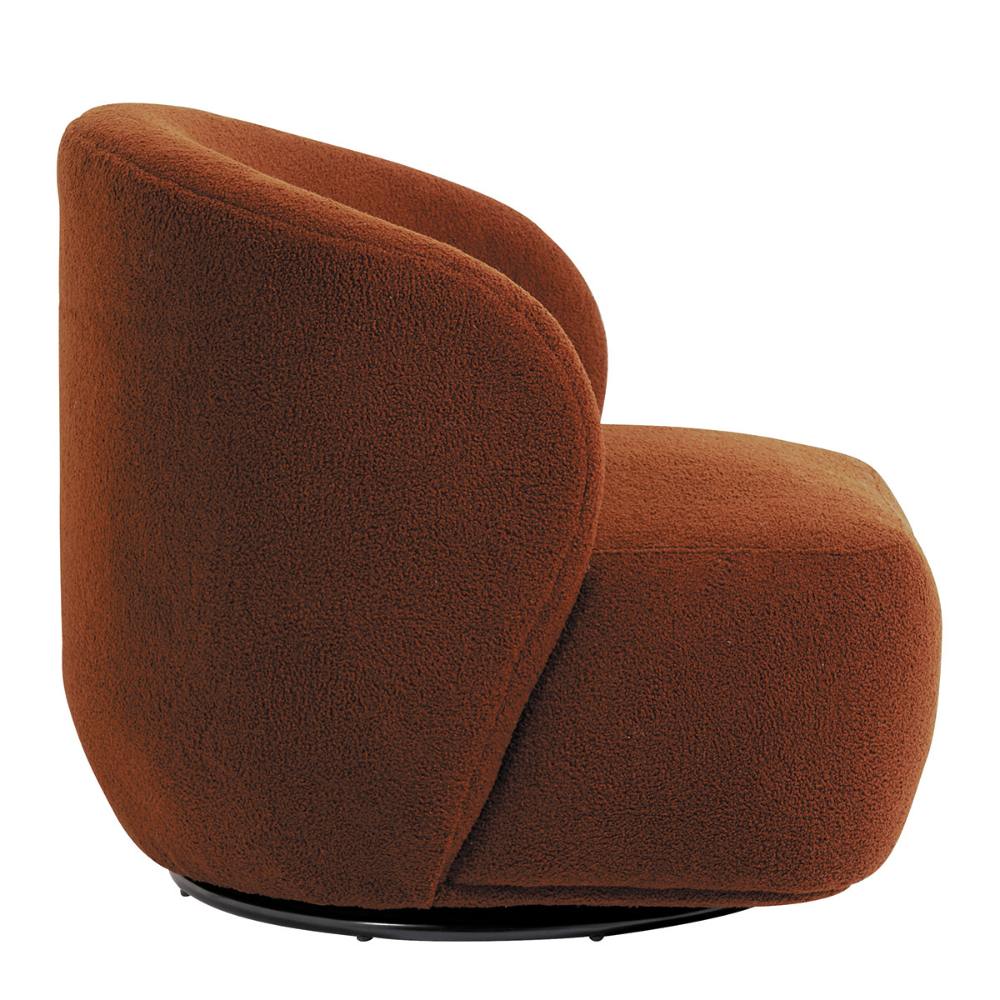 Blanc D'Ivoire Leo Swivel Fabric Natural Foam Armchair