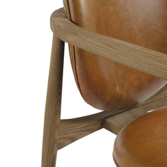 Blanc D'Ivoire Alexandre Leather Natural Foam Armchair