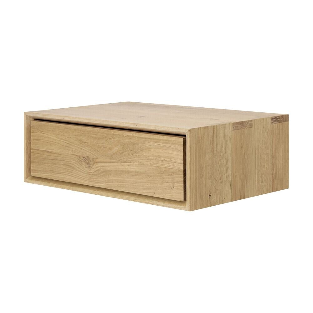 Ethnicraft Nordic II Hanging Bedside – Wall-Mounted Bedside Shelf with Floating Design & Minimalist Look