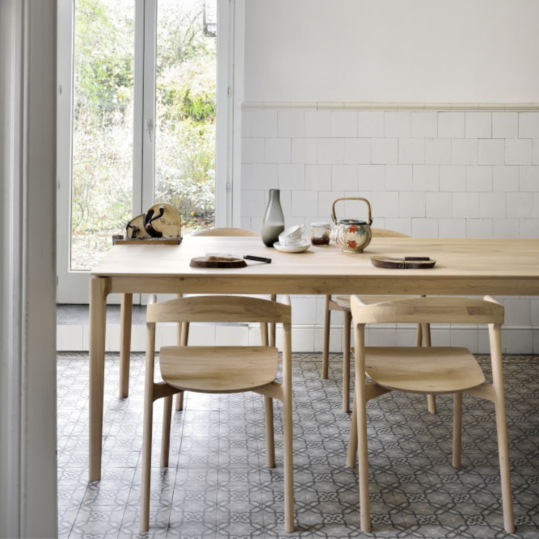 Ethnicraft Bok Dining Chair in Solid Oak or Teak