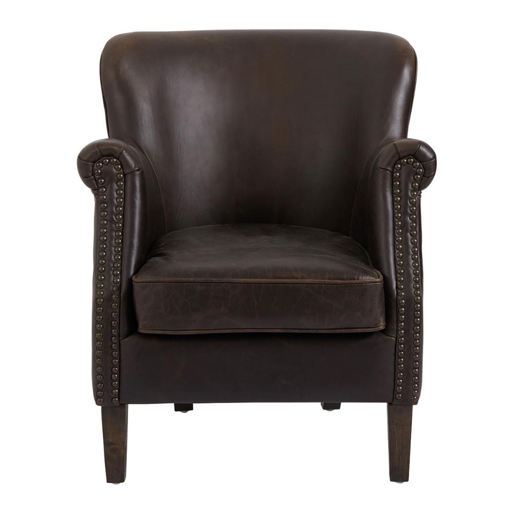 Blanc D'Ivoire Pierre Velvet Linen Leather Armchair