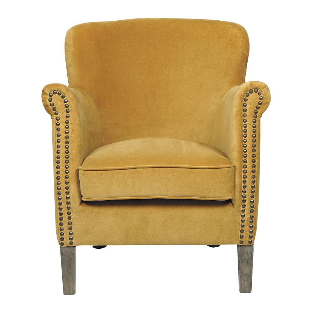 Blanc D'Ivoire Pierre Velvet Linen Leather Armchair