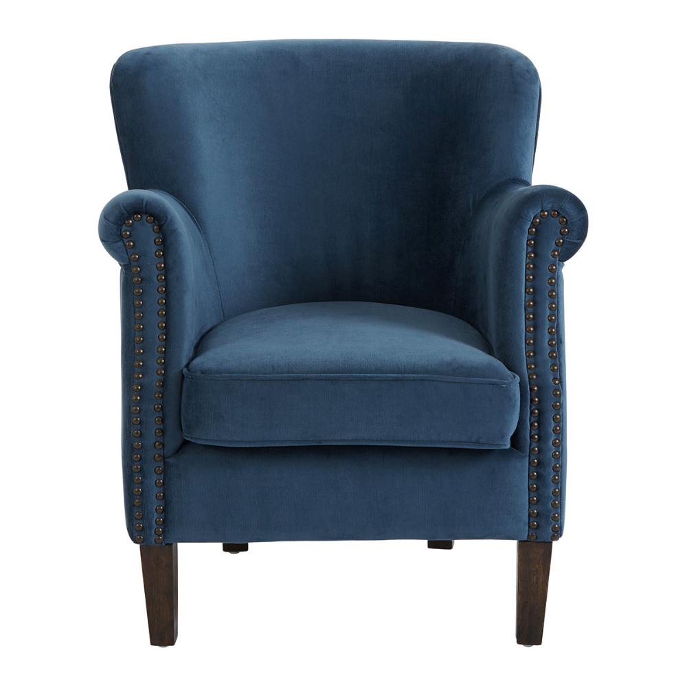 Blanc D'Ivoire Pierre Velvet Linen Leather Armchair