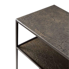 Ethnicraft Pentagon Console Table — Whisky Oak Geometric Console, Statement Hall Table & Display Surface