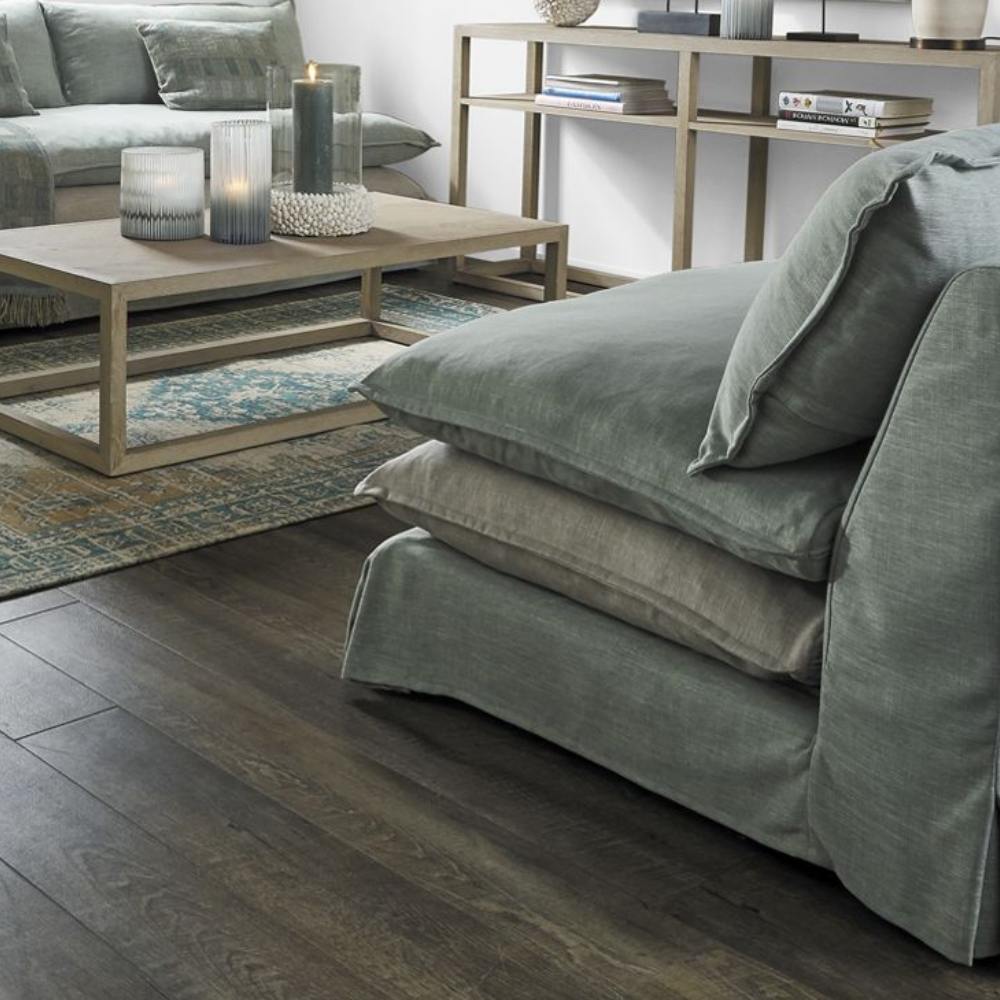 Blanc D'Ivoire Theo Velvet Linen Natural Foam Armchair