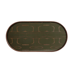 Ethnicraft Oblong Second Nature Tray – Long Wooden Serving Tray with Organic Soft-Edge Shape