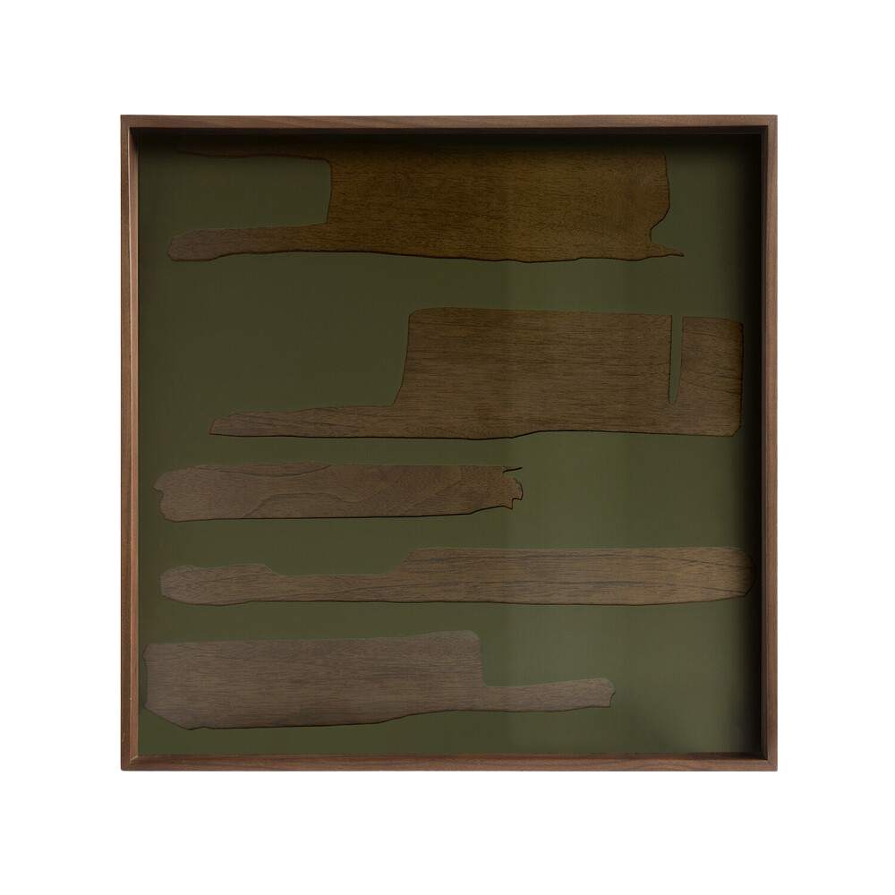 Ethnicraft Square Second Nature Tray – Solid Wood Square Tray with Natural Finish & Modern Profile