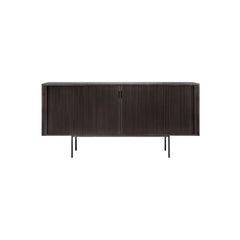 Ethnicraft Roller Max Sideboard – Textured Wooden Sideboard with Layered Roller-Style Pattern