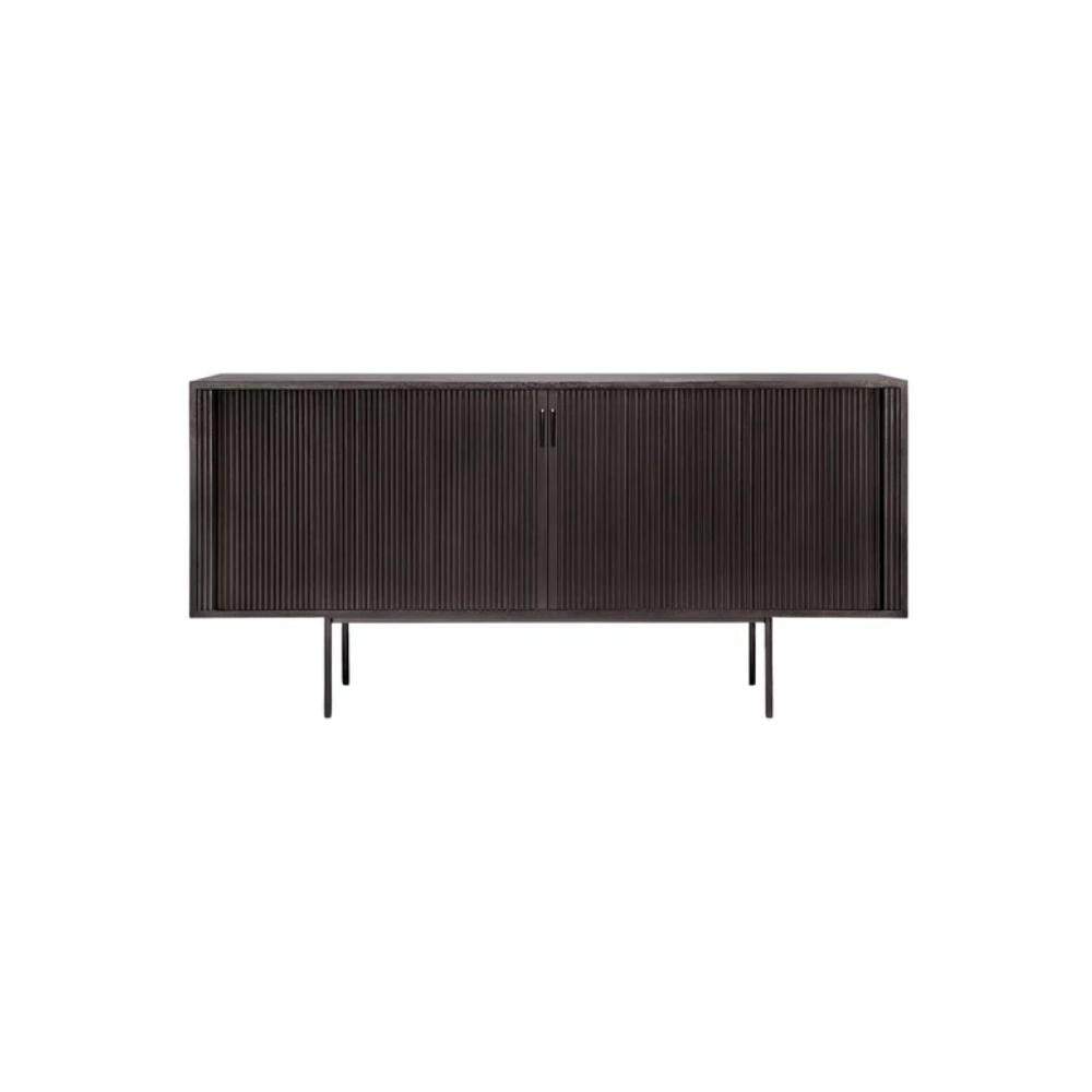 Ethnicraft Roller Max Sideboard – Textured Wooden Sideboard with Layered Roller-Style Pattern