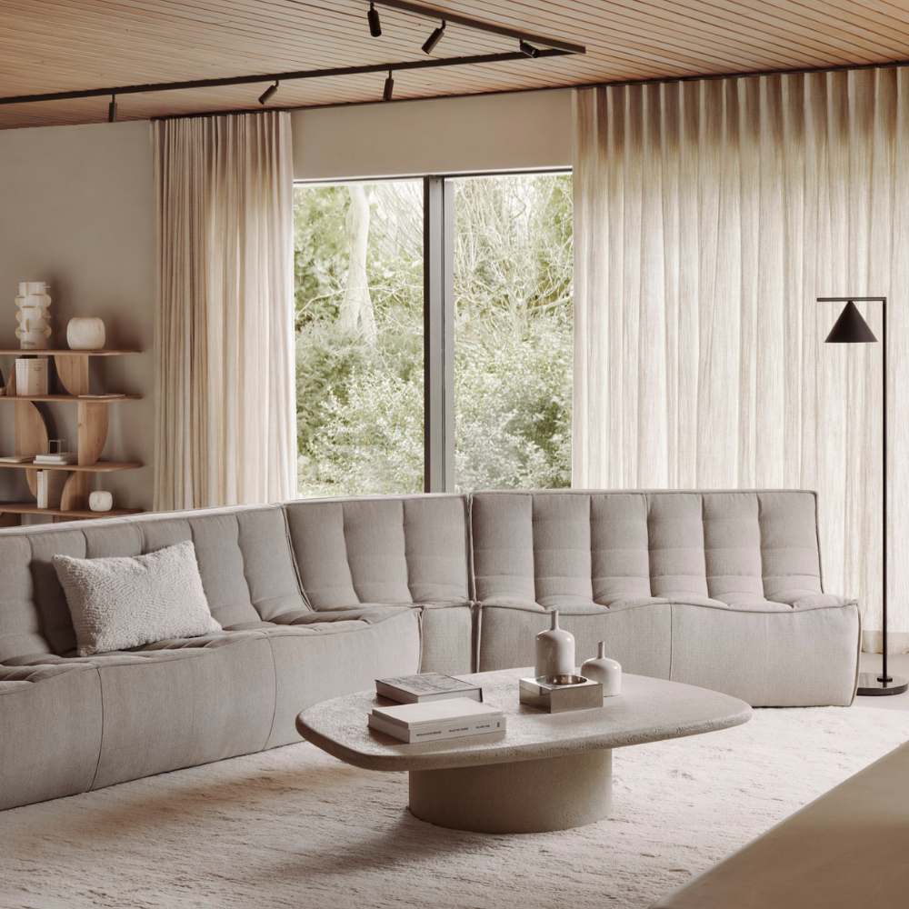 Ethnicraft N701 Modular Sofa in Ecru