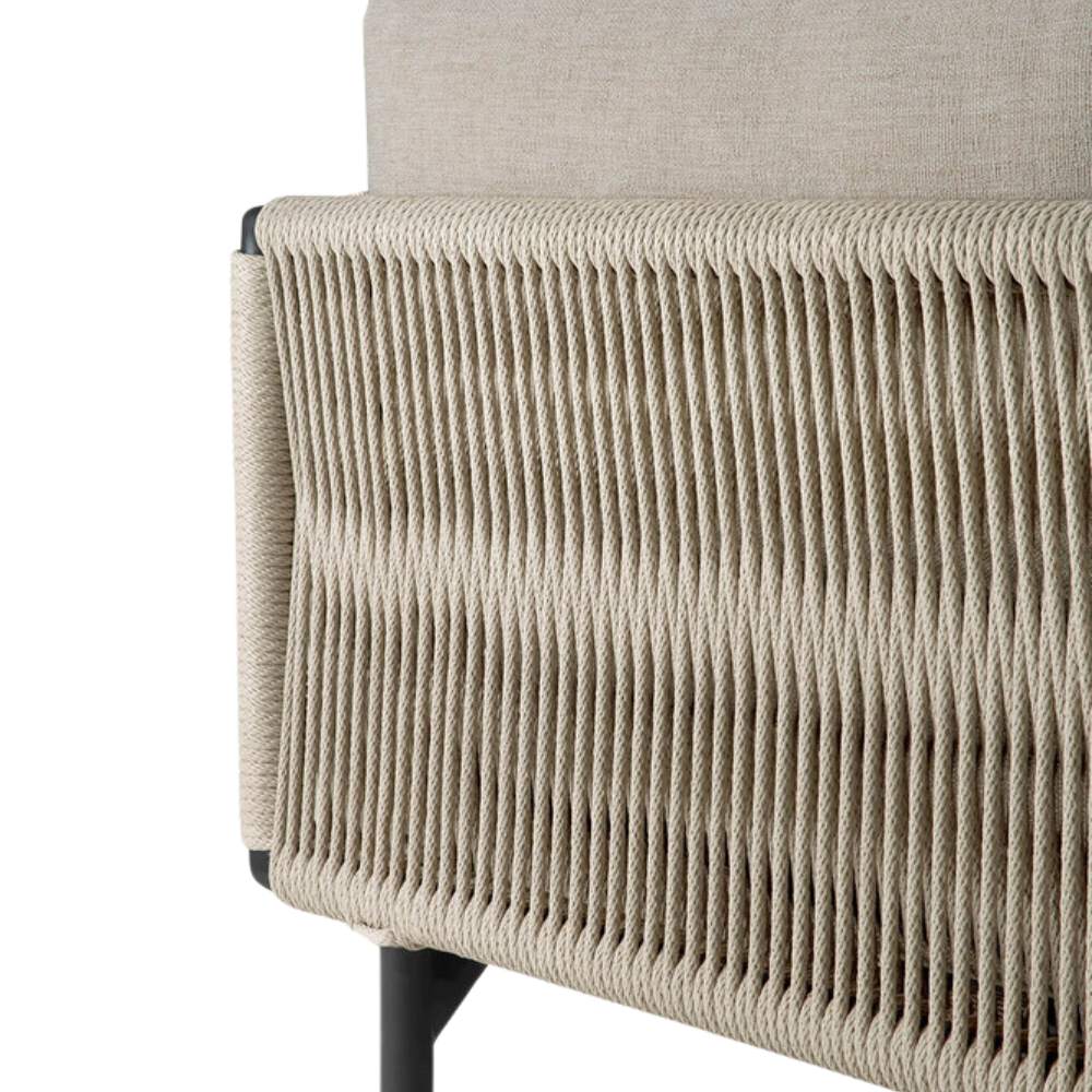 Ethnicraft Corbey Outdoor Sofa – Aluminium Outdoor Sofa with Weather-Resistant Cushions & Modern Lightweight Frame