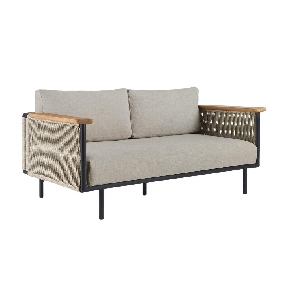 Ethnicraft Corbey Outdoor Sofa – Aluminium Outdoor Sofa with Weather-Resistant Cushions & Modern Lightweight Frame