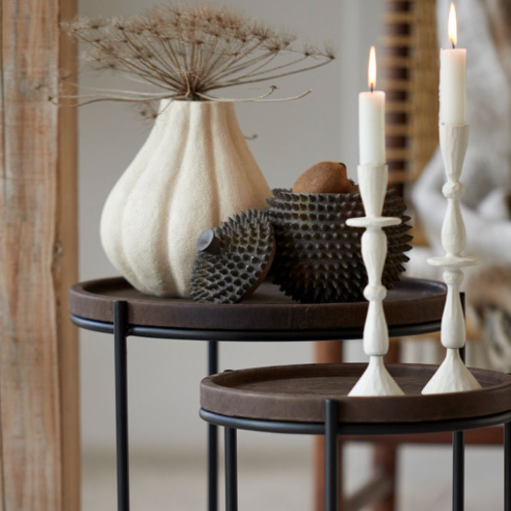 Cressida Candle Holder - Cream