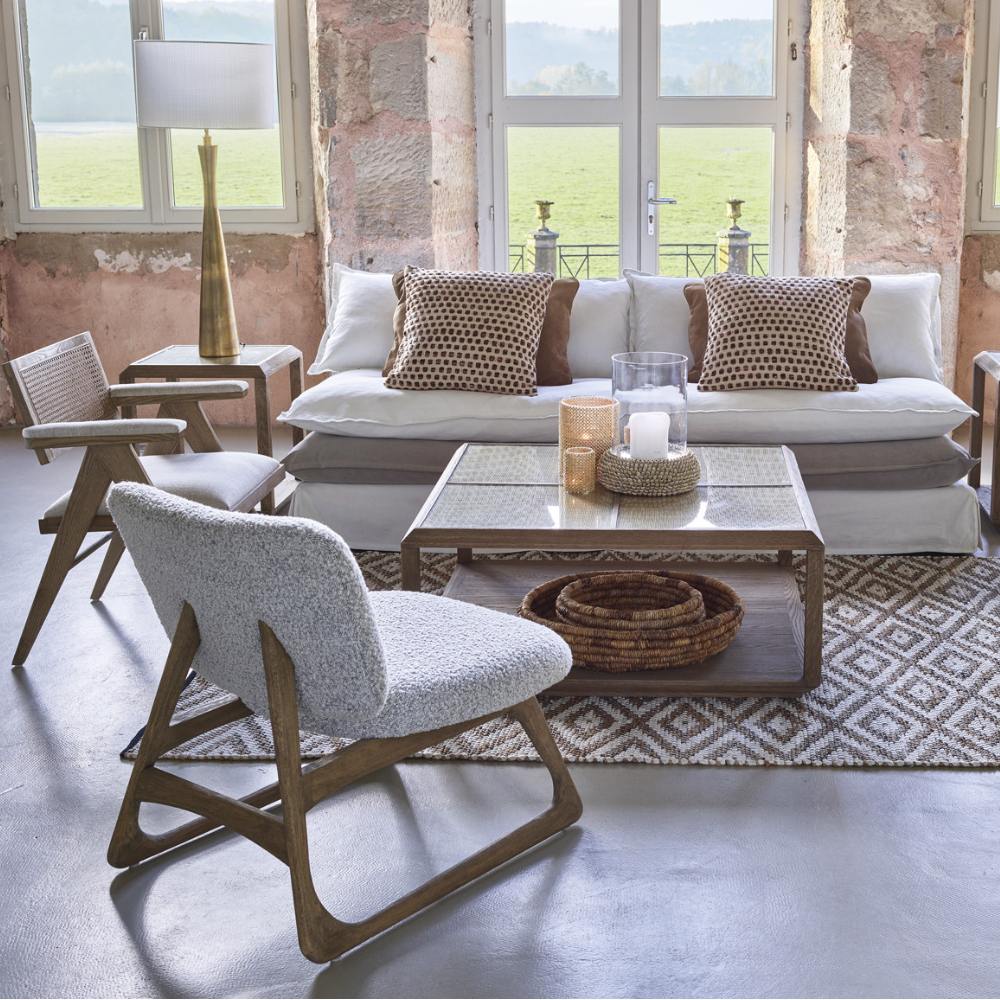 Blanc D'Ivoire Zoe Natural Foam Armchair