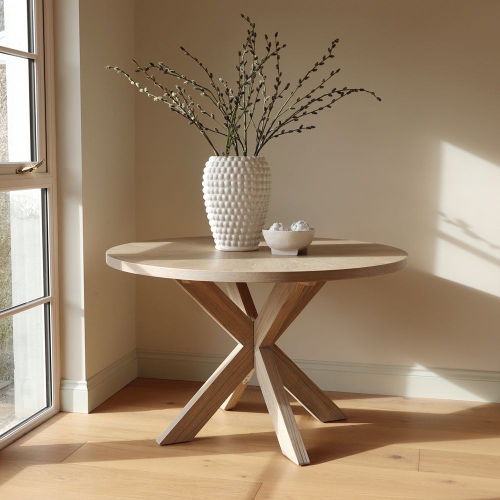 Bloom Round Dining Table - Oak