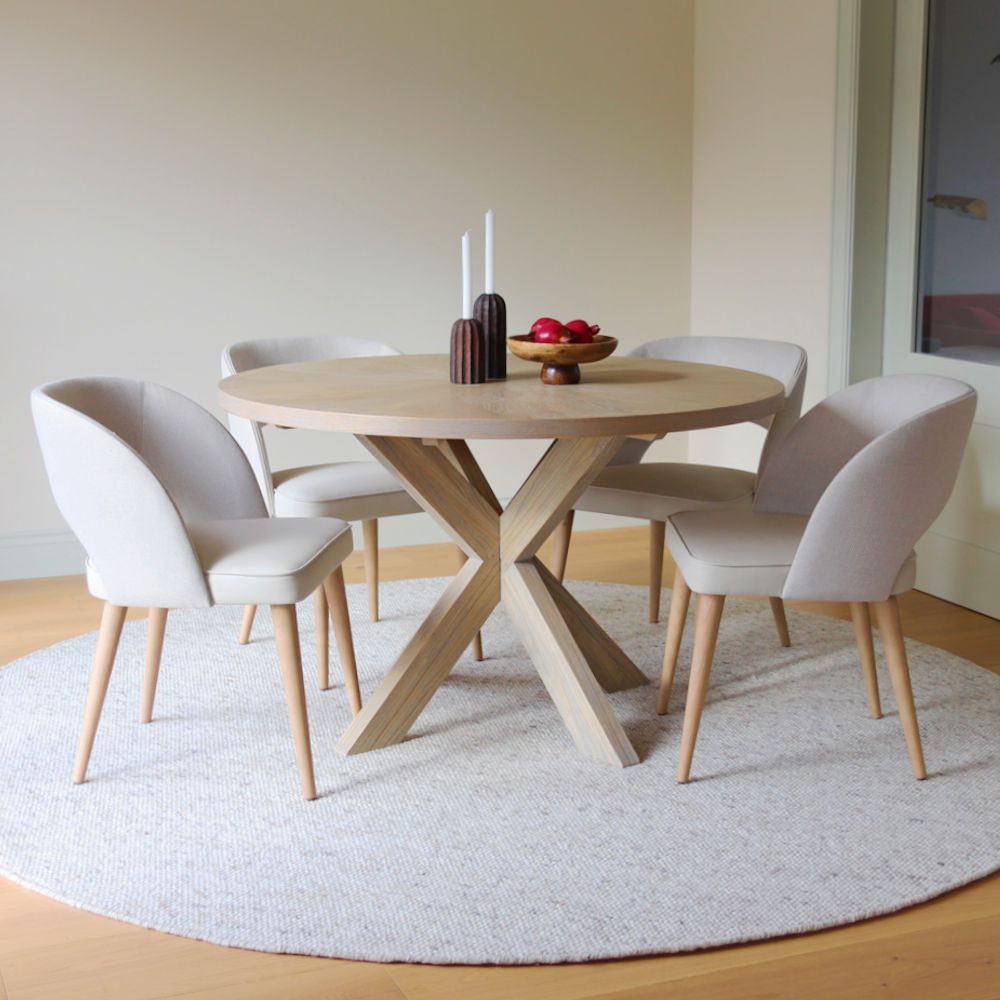Bloom Round Dining Table - Oak