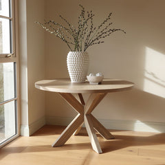 Bloom Round Dining Table - Oak