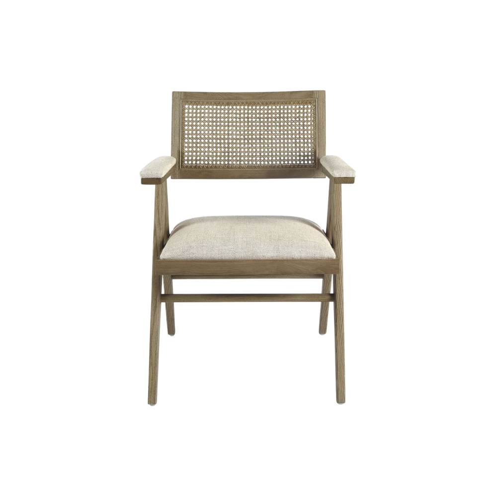 Blanc D'Ivoire Charles - Ecru Linen Natural Foam Armchair